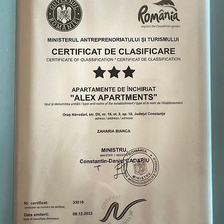 Alex Apartments Năvodari Exteriér fotografie